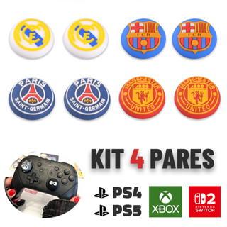 4 Pares 8 Unidades De Grip Borracha de Silicone Para Analógicos de Controles de PS5, PS4, Xbox Series, One e 360 em Oferta na Shopee