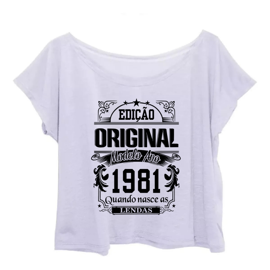 Blusa Blusinha Plus Size Vintage Nascidos Ano 1981 Original