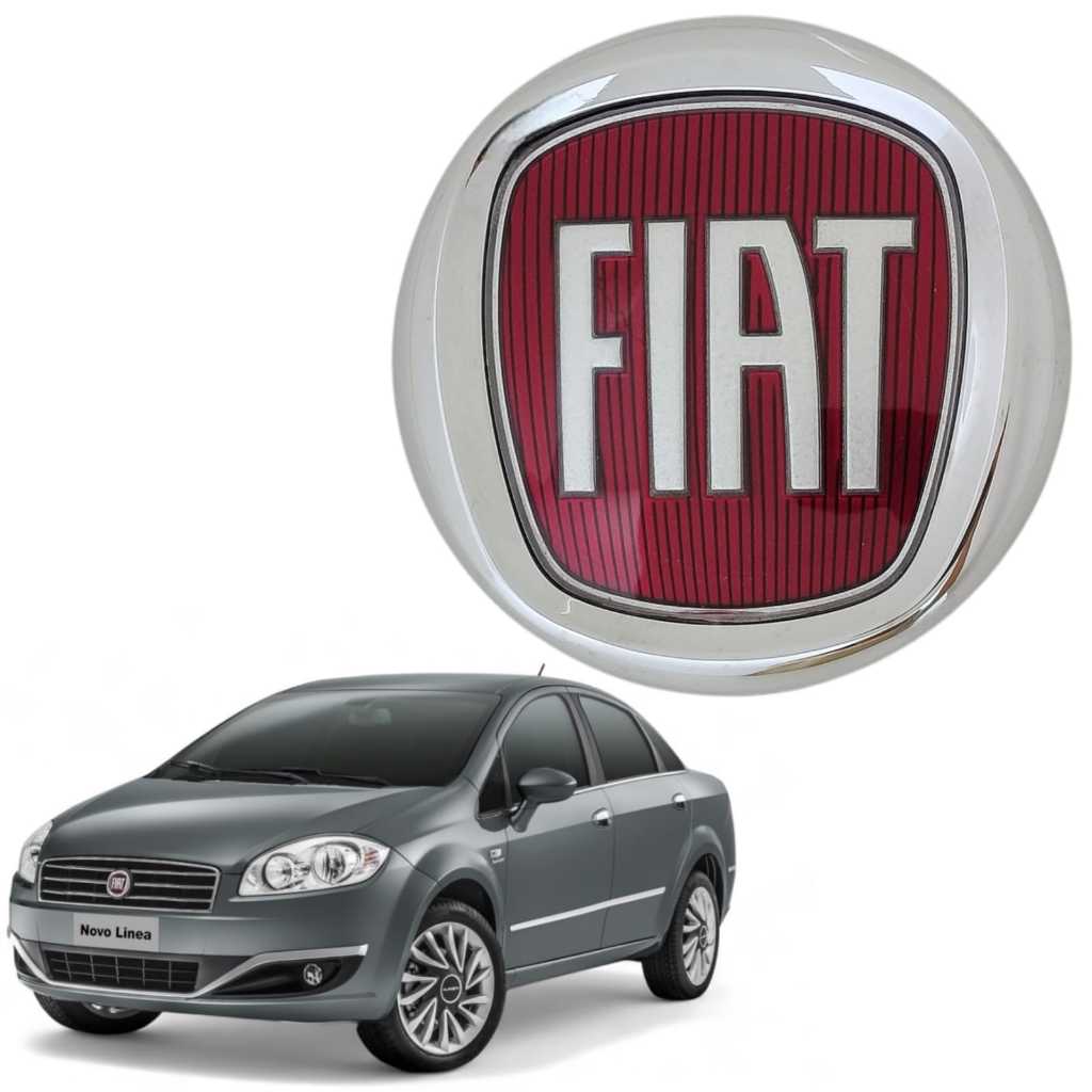 Emblema Grade Radiador Fiat Linea 2015 2016 Original