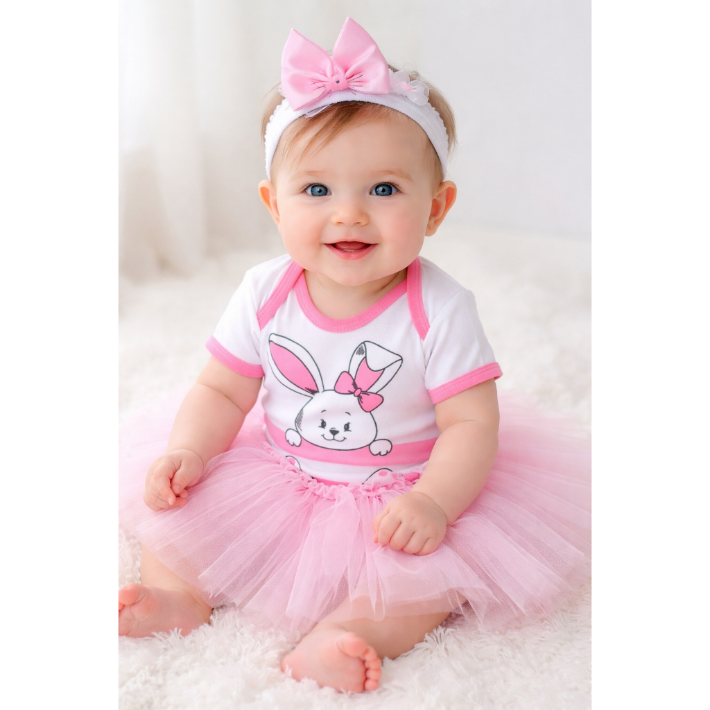 Body bebê pascoa fantasia coelho menino menina temático