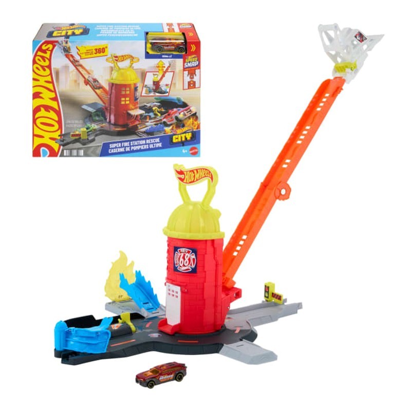 Hot wheels City Super Quartel dos Bombeiros - Mattel em Oferta na Shopee