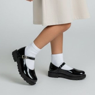 Sapato Infantil Mary Jane Solado Tratorado Sapatilha Boneca Menina com Fivela Ajustável em Oferta na Shopee