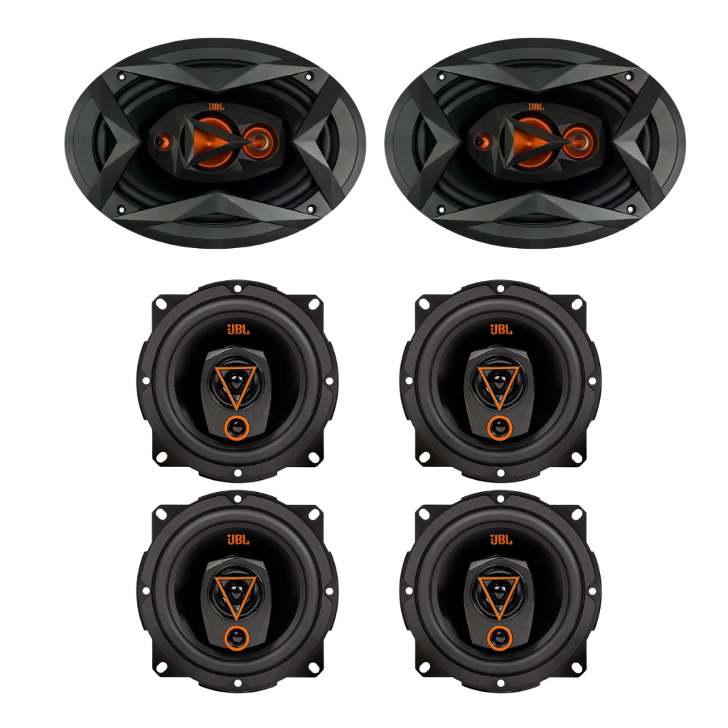 Kit 4 Alto Falantes Jbl 5 Triaxial 160wrms + Par 6x9 110wrms