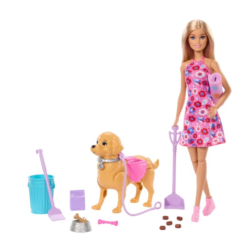 Barbie Malibu Passeio com Cachorrinho - Mattel em Oferta na Shopee