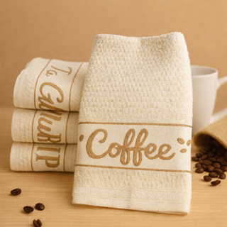 Jogo/Kit 5 Panos de Prato Copa Jacquard Atoalhado Gourmet 65x45cm Felpudo Panos Decorativos Cozinha em Oferta na Shopee