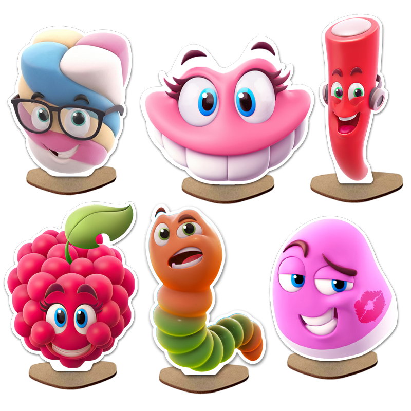 Display de Mesa MDF 6 Peças Para Festa Fini em Oferta na Shopee