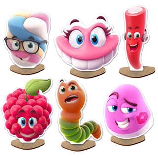 Display de Mesa MDF 6 Peças Para Festa Fini em Oferta na Shopee