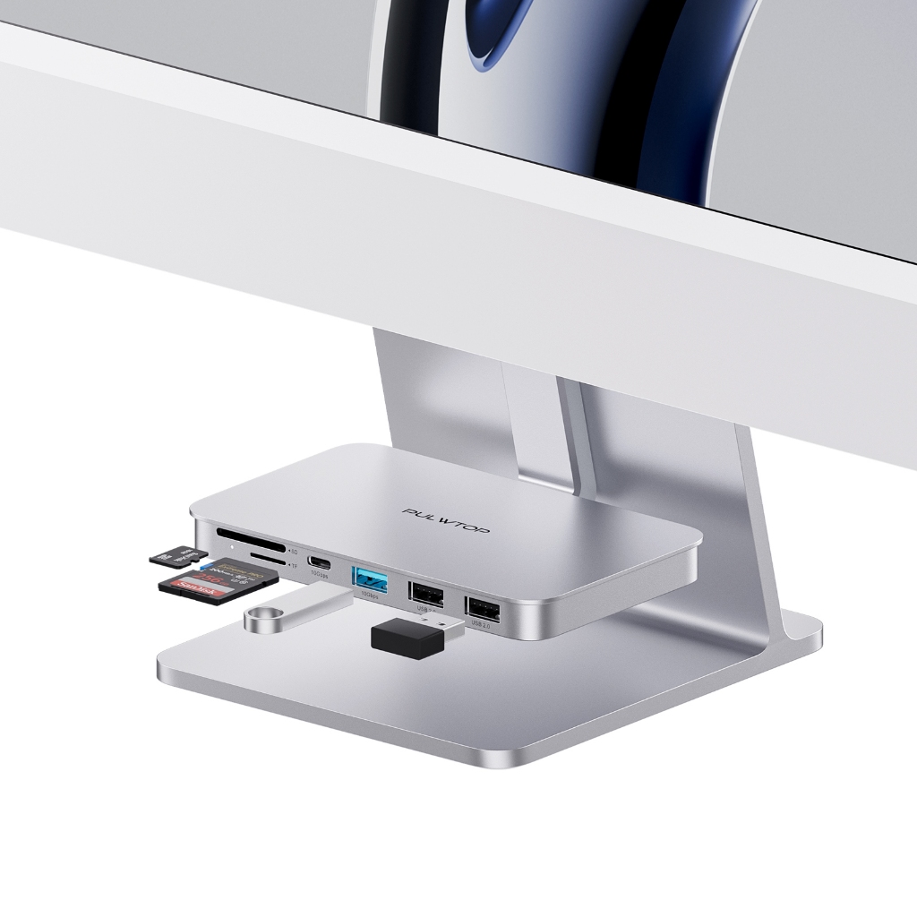 iMac Hub USB-C PULWTOP  com USB de 10 Gbps, USB A 2.0 para iMac M1/M3/M4 de 24 inch