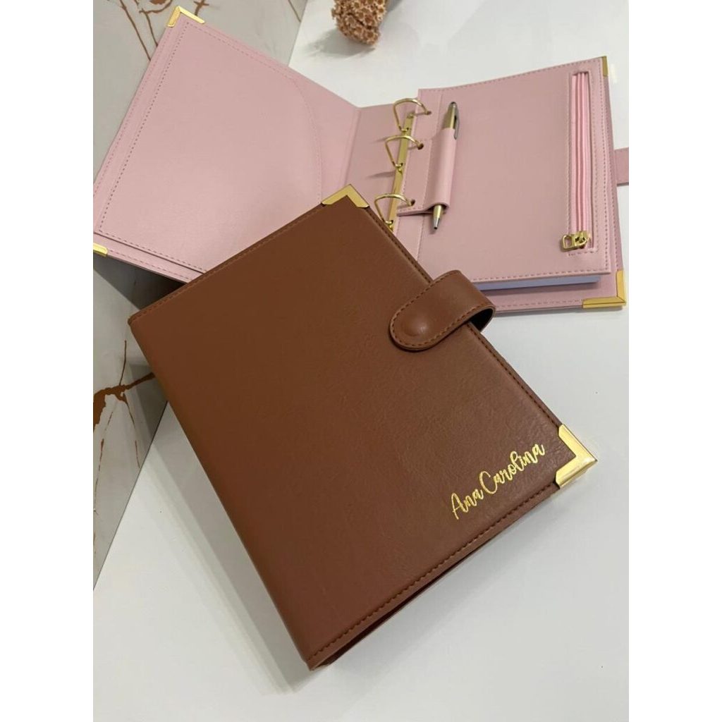 Caderno Fichário A5 personalizado Elegante em Oferta na Shopee