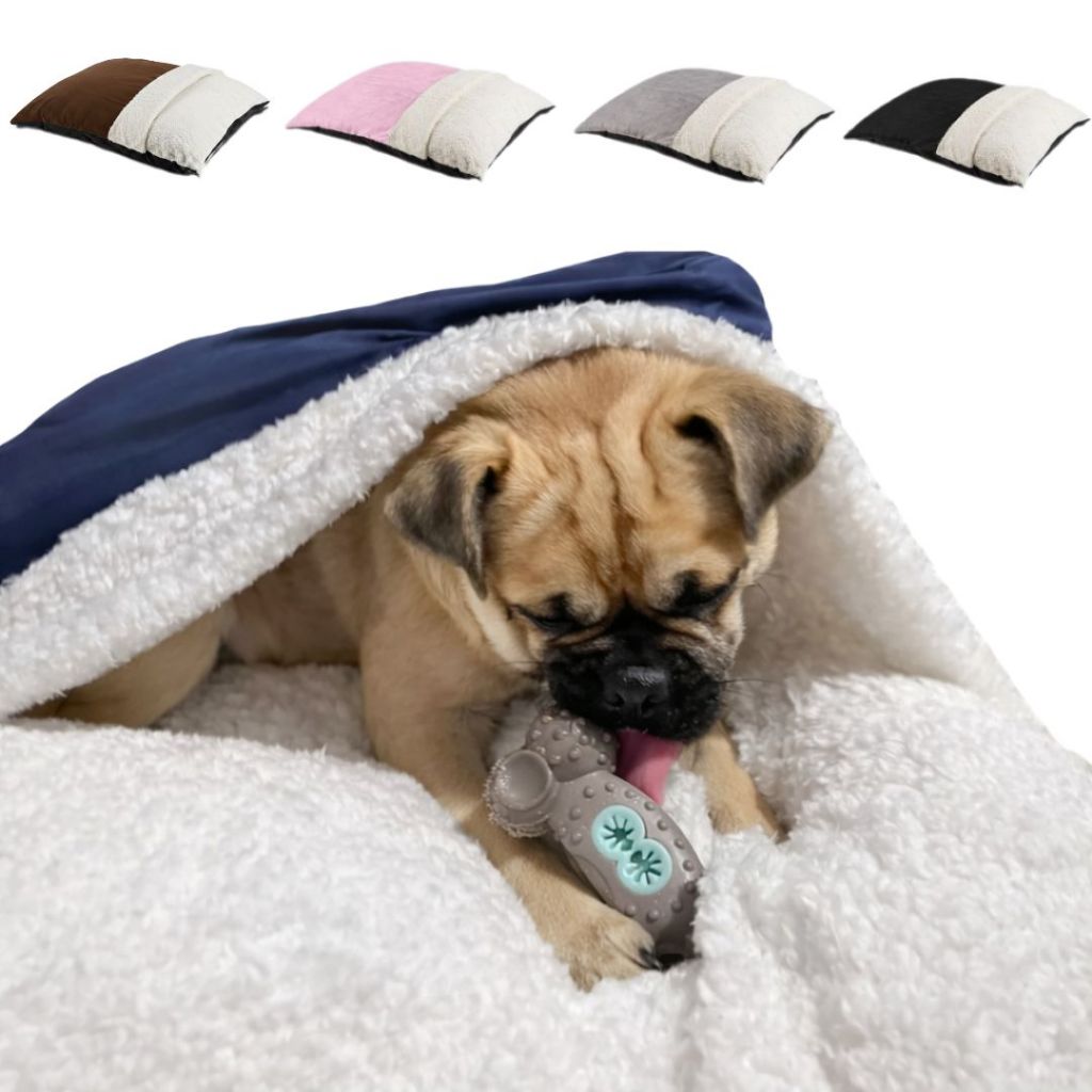 Cama Pet Caminha de Cachorro e Gato Saquinho Canguru Sherpa Pele de Carneiro