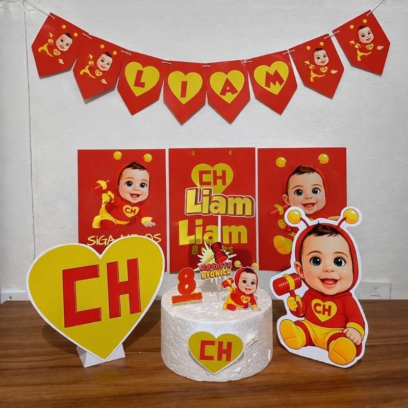 kit festa decoração só um bolinho mesversario Chapolin Colorado/Chaves