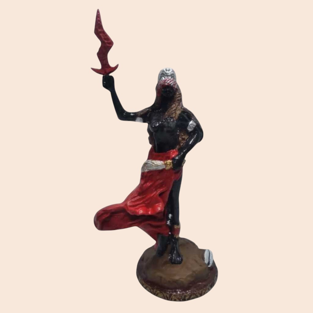Imagem Iansã Orixá em Resina 18cm Miniatura Umbanda Decoração Altar Espiritual em Oferta na Shopee