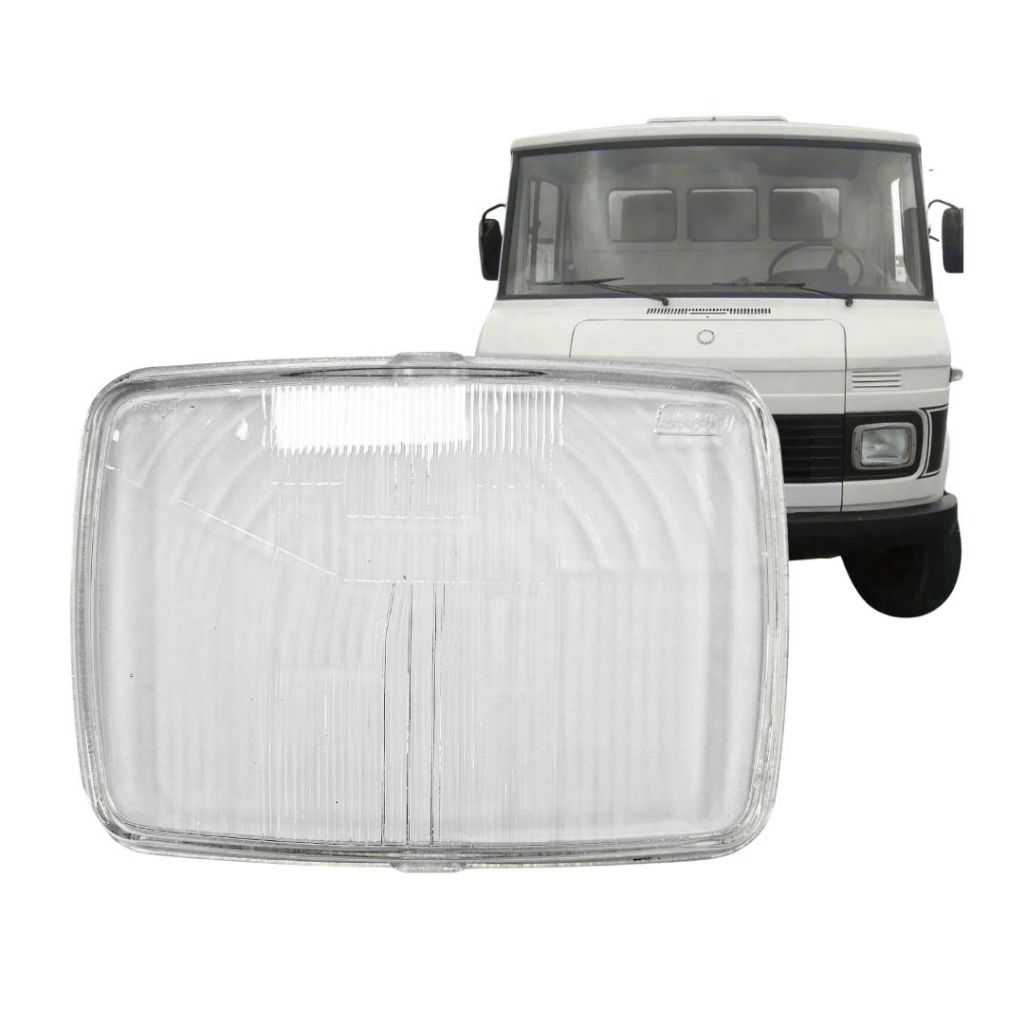 Lente Farol Dianteiro Para Mercedes Benz 608D 1985 a 1989 Lente Vidro Nino L-65 em Oferta na Shopee