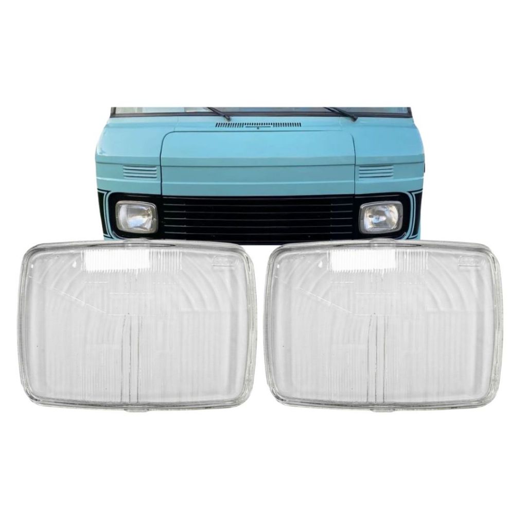 Par Lente Farol Dianteiro Para Mercedes Benz 608D 1985 a 1989 Lente Vidro Nino L-65 em Oferta na Shopee