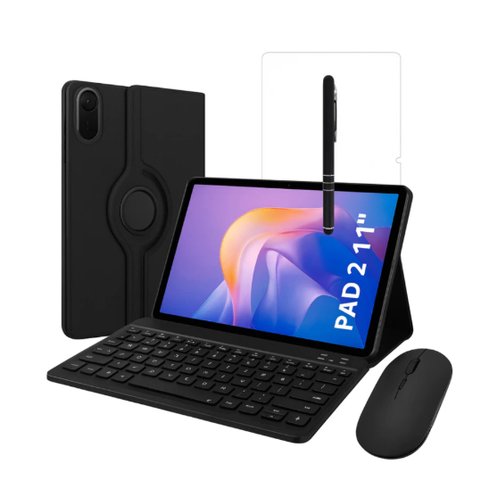 Kit Completo Capa Giratória Teclado Mouse Película Caneta Para Xiaomi Redmi Pad 2 11 Polegdas