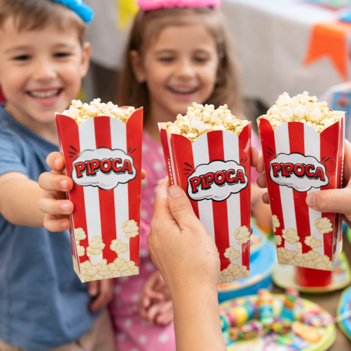 Embalagem para Pipoca Festa Infantil Cinema Eventos | Pipoca Gourmet em Oferta na Shopee