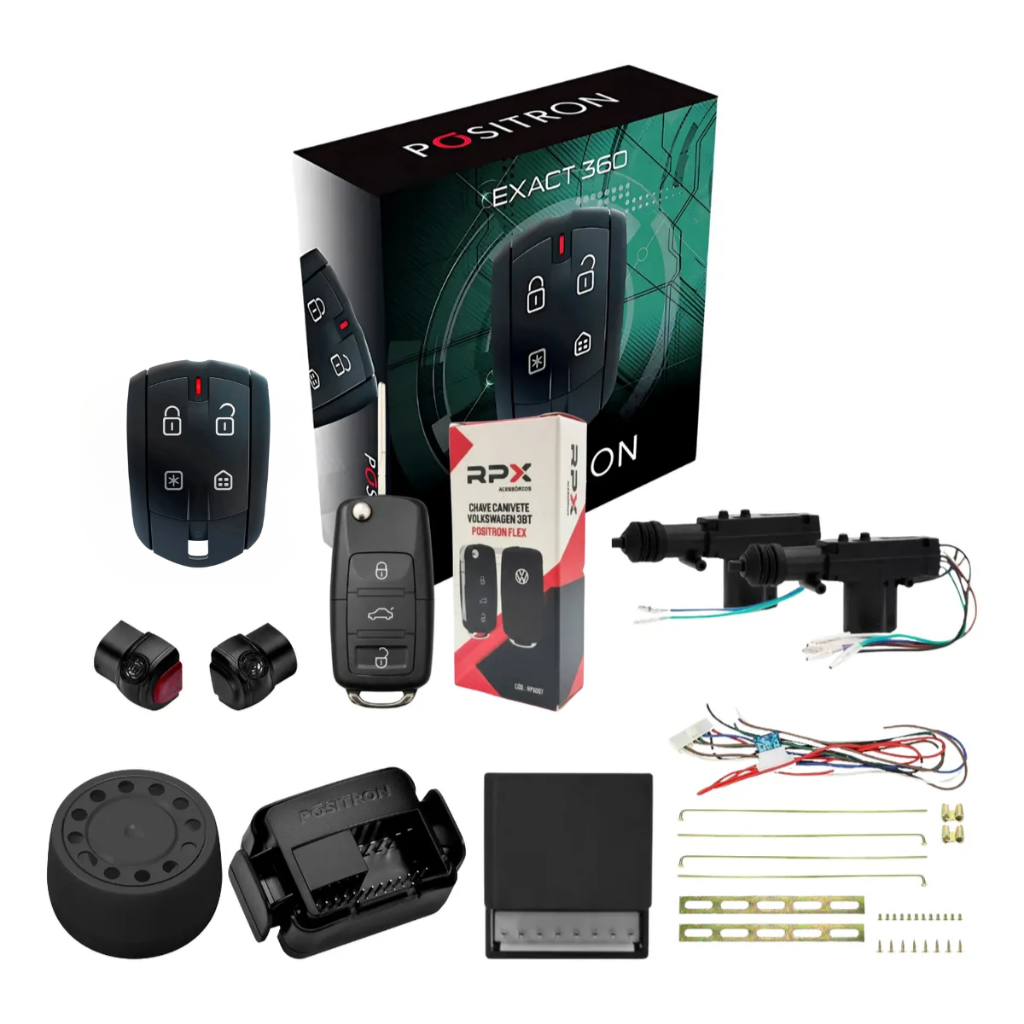 Alarme Positron Exact 360 + Chave Canivete Vw E Trava 2p em Oferta na Shopee