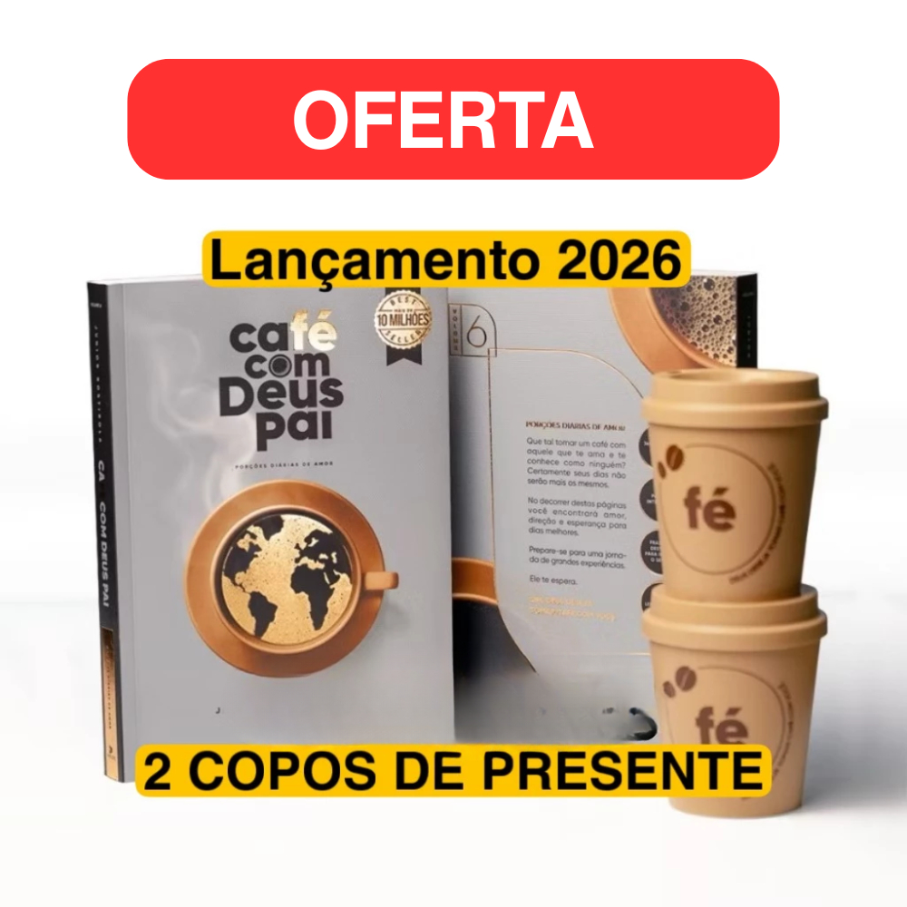 CAFÉ COM DEUS PAI 2026 | + BRINDE 2 COPOS 250ML em Oferta na Shopee