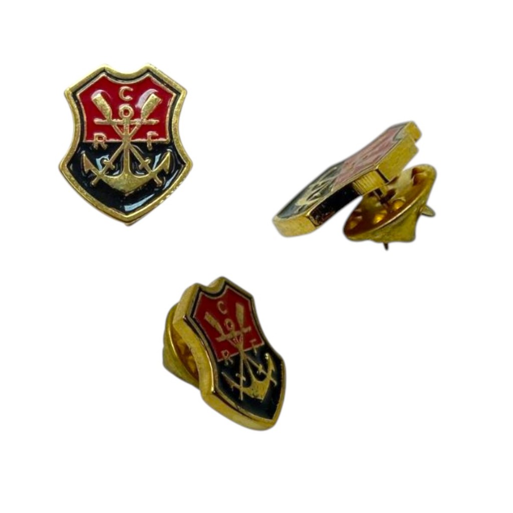 BOTON DOURADO BRASÃO REMO PIN OFICIAL FLAMENGO em Oferta na Shopee