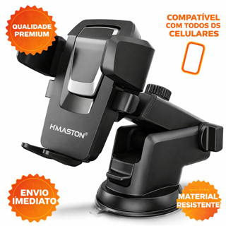 H'MASTON SUPORTE CELULAR VEICULAR COM TRAVA 360º em Oferta na Shopee