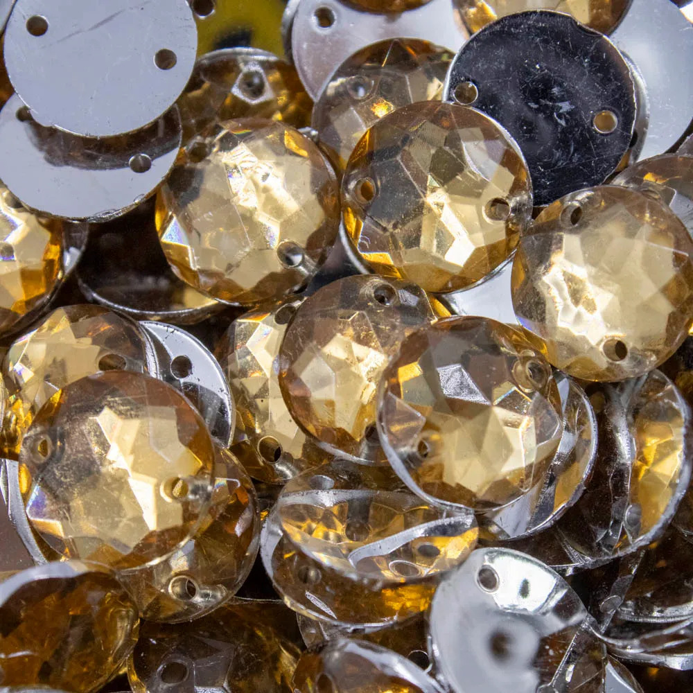 chaton REDONDO COSTURA ( 20 mm ) DOURADO MEL em Oferta na Shopee