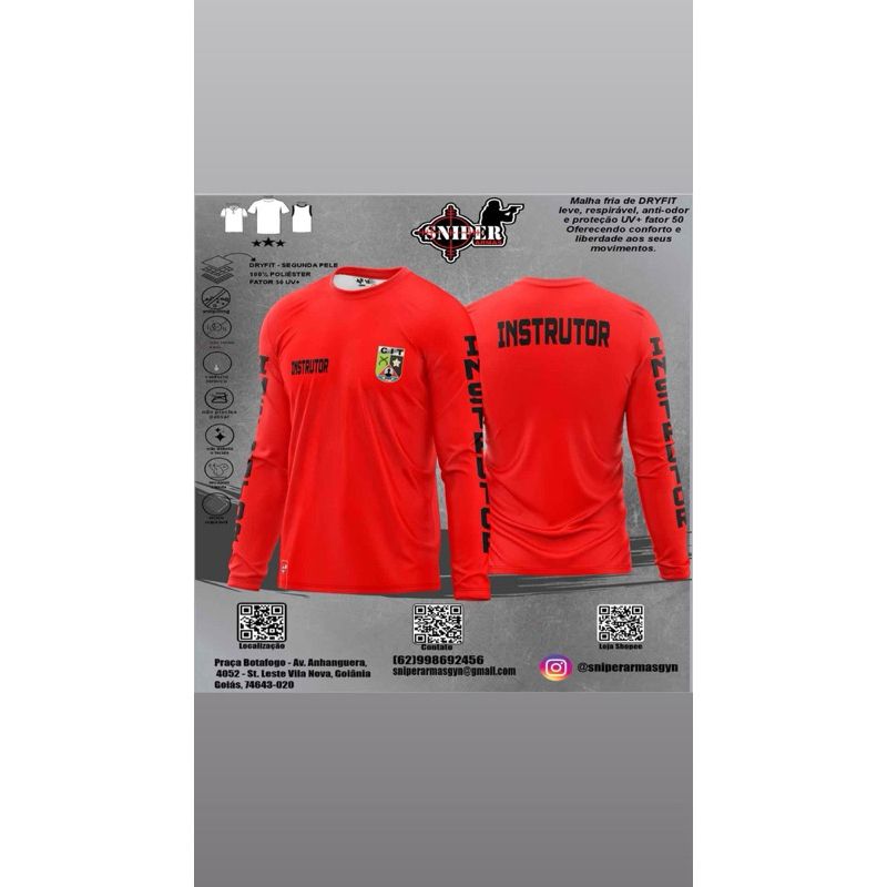 Camiseta Sniper Instrutor CIT Goias