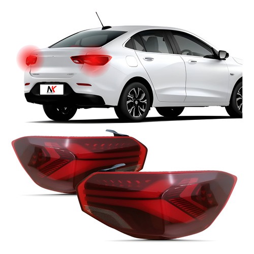 Par/Un Lanterna Traseira Onix Sedan 2020 2021  2022 2023 2024 2025 Canto 1ª Linha Novo Sinaleira em Oferta na Shopee