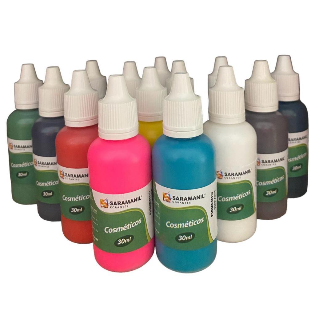 Pigmento Líquido para Cosmético 30ml Não Migra Leitoso Saboaria Escolha sua Cor