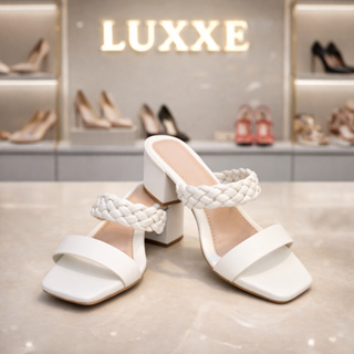 Tamanco  Salto Médio Confortável Moderno Casual em Oferta na Shopee