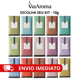 Kit Sachê Perfumado Via Aroma 10g Para Automóvel Roupeiros Gavetas Closet Bolsa em Oferta na Shopee