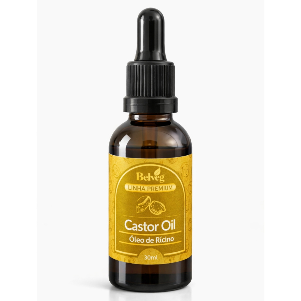 Detalhes do Óleo De Rícino 100% Puro Castor Oil Belveg 30ml Vegetal