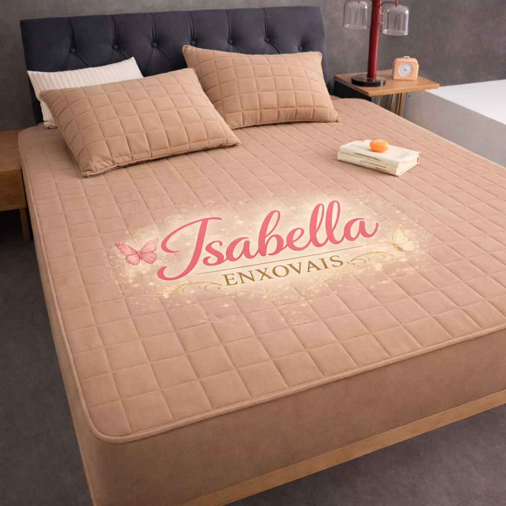 Capa Protetor de Colchão com Elástico Impermeável Matelado Cama Box Solteiro Casal Queen King Viúva