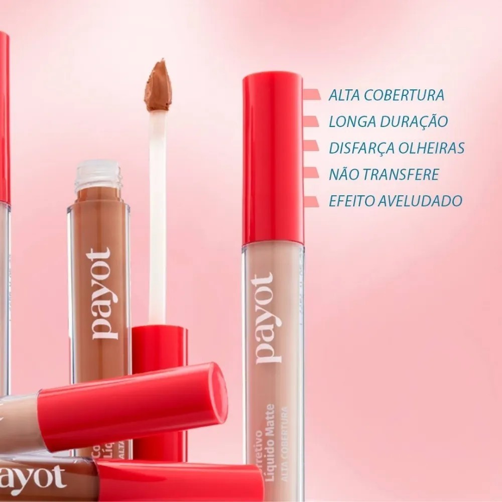 Corretivo Liquido Matte 4g Alta Cobertura payot — imagem 2 de 2