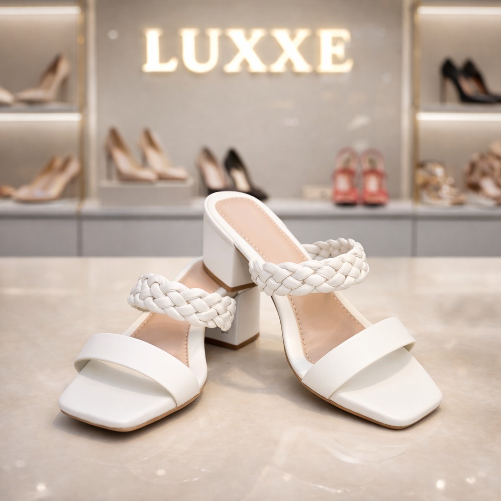 Tamanco Salto Baixo Confortável Macio Moderno Casual