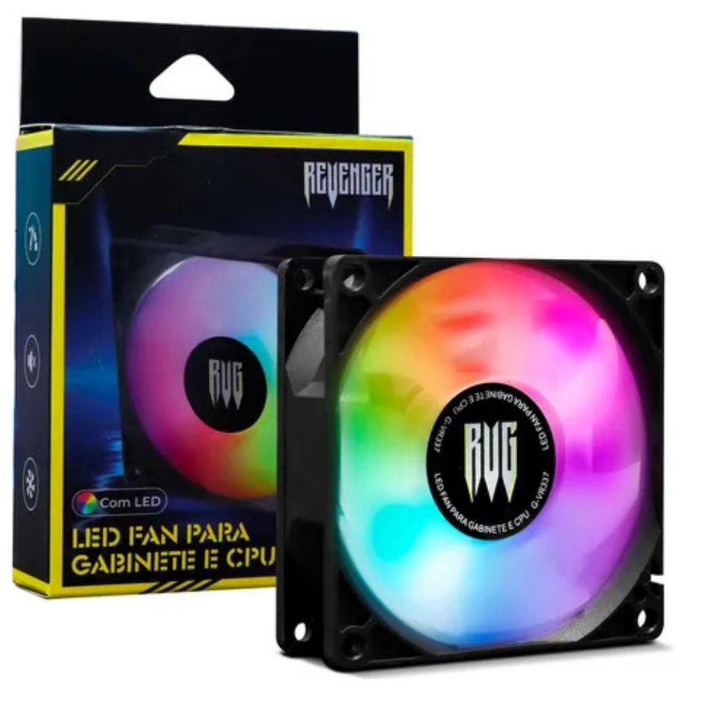 Cooler Fan RGB Revenger G-VR337 80mm para PC CPU