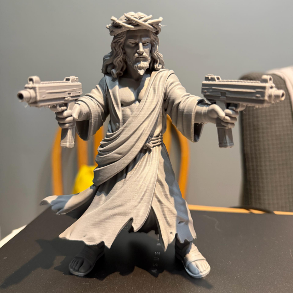 Estátua estatueta busto Jesus Cristo Geométrica Imagem Religiosa Decoração Geométrico sala mesa casa