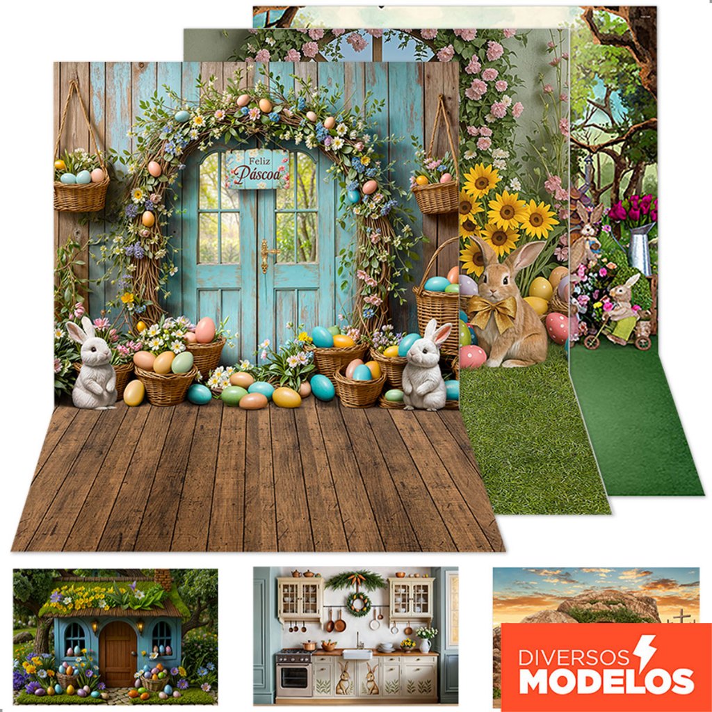 Fundo Fotográfico Cenários de Páscoa Em Tecido Sublimado Cenário para Fotos - Vários Modelos em Oferta na Shopee