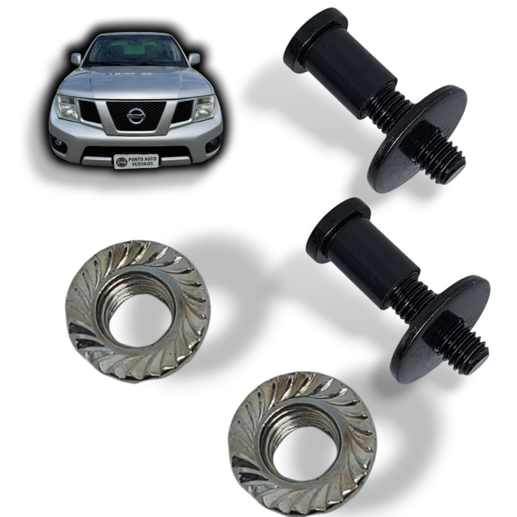Kit 2 Batente Pino Tampa Caçamba Nissan Frontier 4x4 10/11 Reforçado Kit Duplo