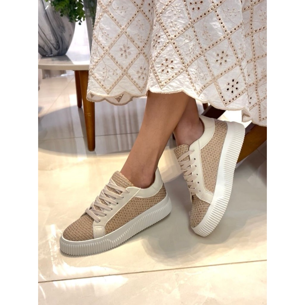 Tênis Plataforma Leve Macio Cordão Verão Feminino 34-39 em Oferta na Shopee