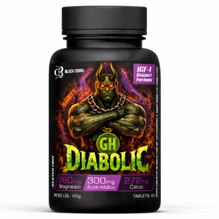 Diabolic GH IGF-1 Support Formula 60 Tabs Black Cobra em Oferta na Shopee