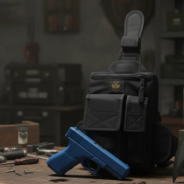 Kit Bornal de perna com bainha e Coldre + Cinto de Guarnição com Protetor Lombar Preto