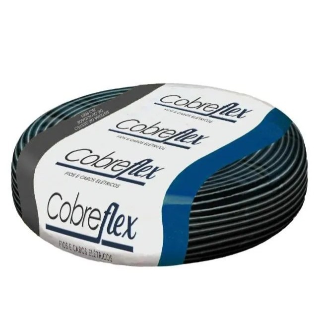 Cabo 2,5mm² 750v Cobreflex Peça Com 100 Metros Preto Cobreflex