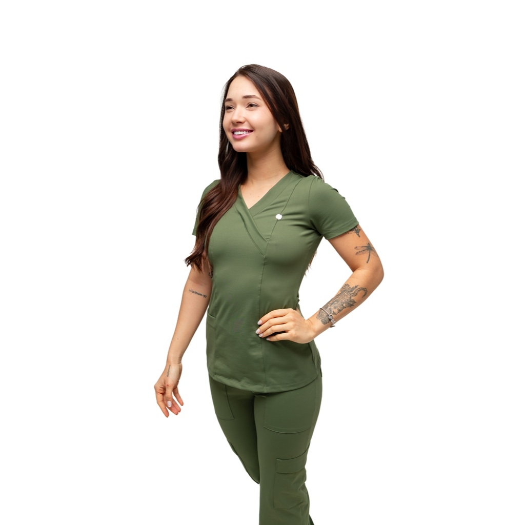 Conjunto Scrub Pijama Cirúrgico Verona Verde Cacto Toque geladinho em Oferta na Shopee