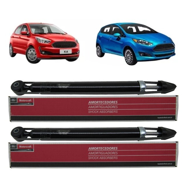 Amortecedor Traseiro Ford New Fiesta 2011 a 2019 - Novo Ka 2014 a 2021 (Exceto Trail/Freestyle) (Par) em Oferta na Shopee