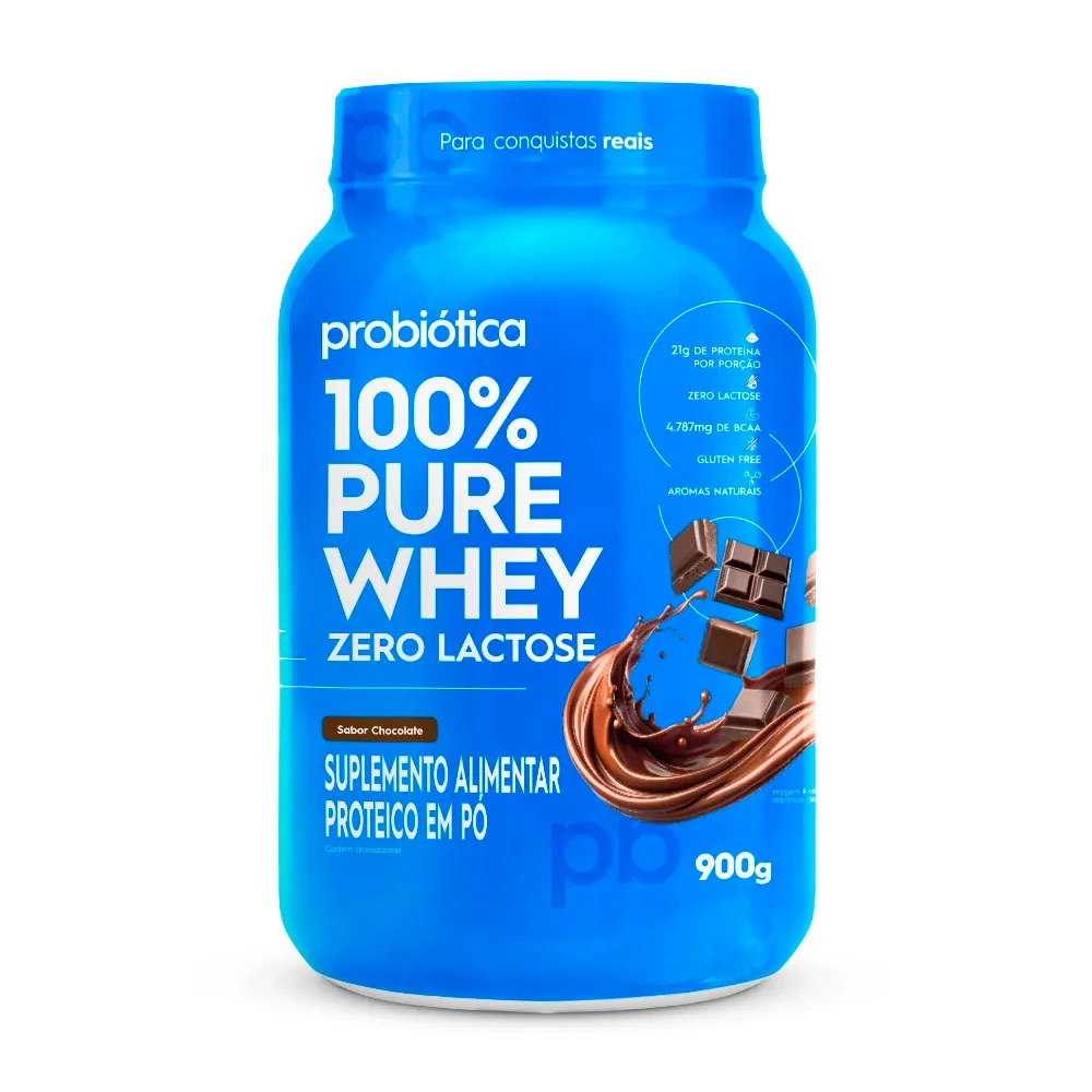 Whey Protein 100% Pure Zero Lactose - 900g - Probiótica