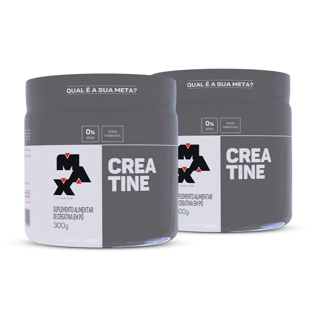 2x Creatina Monohidratada Pura - 100% Pura - Max Titanium