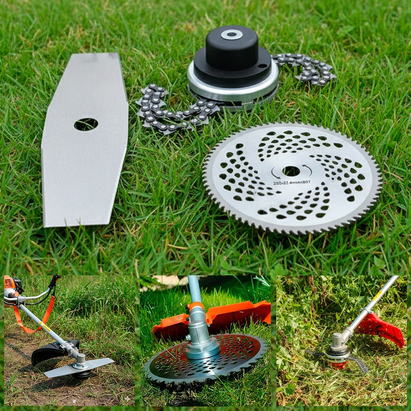 Kit Acessórios Lâminas Para Roçadeira Discos De Corte Trimmer Corrente Universal Ótima Qualidade em Oferta na Shopee