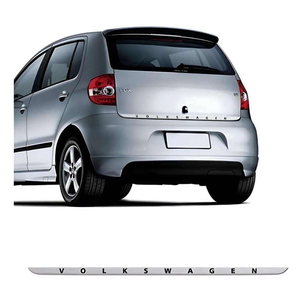 Friso Do Porta Malas Fox 2004/2011 Escovado Volkswagen Personalizado