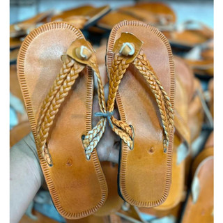 Chinelo Sandália Couro Artesanal Rasteira Lepe Nordestina trançada