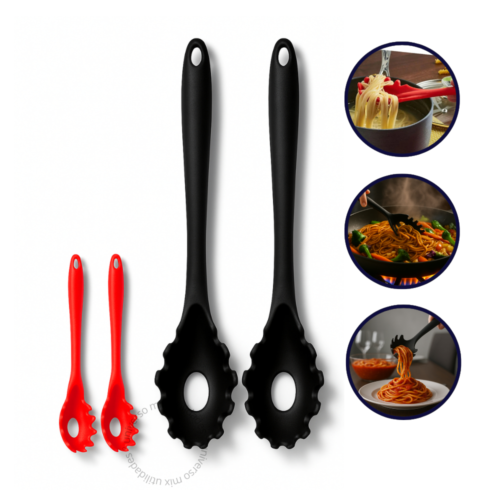 Pegador de Massas Macarrão Silicone Premium - 28 Cm em Oferta na Shopee